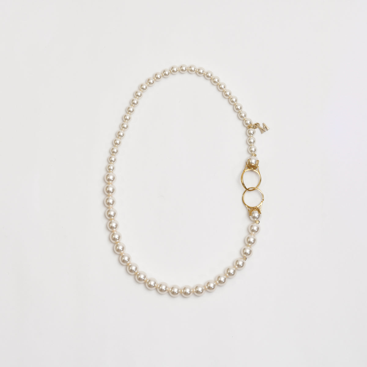 pearl necklace (6mm×8mm pearl / 38cm) – MAYU online store