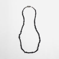 LIMITED COLLECTION 【Freshwater pearl ball chain necklace（keshi/black)】