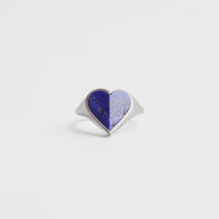 mini Heart ring (Lapis lazuli)