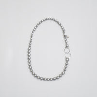 pearl necklace (6mm×8mm light gray pearl / 38cm)