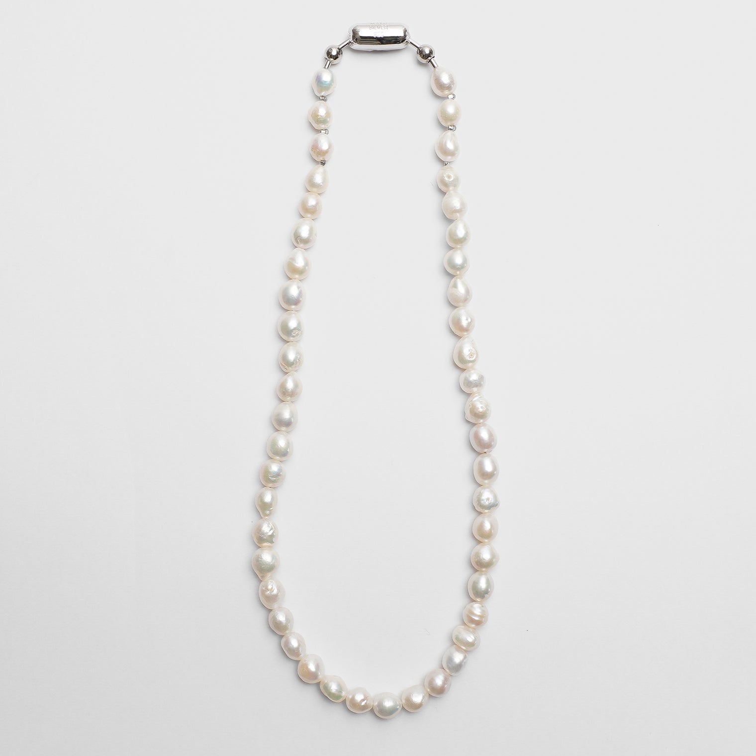 LIMITED COLLECTION 【Freshwater pearl ball chain necklace（potato/classic)】