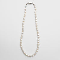 LIMITED COLLECTION 【Freshwater pearl ball chain necklace（potato/classic)】