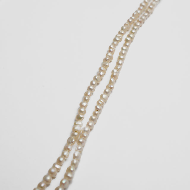 LIMITED COLLECTION 【Freshwater pearl ball chain necklace（seed)】