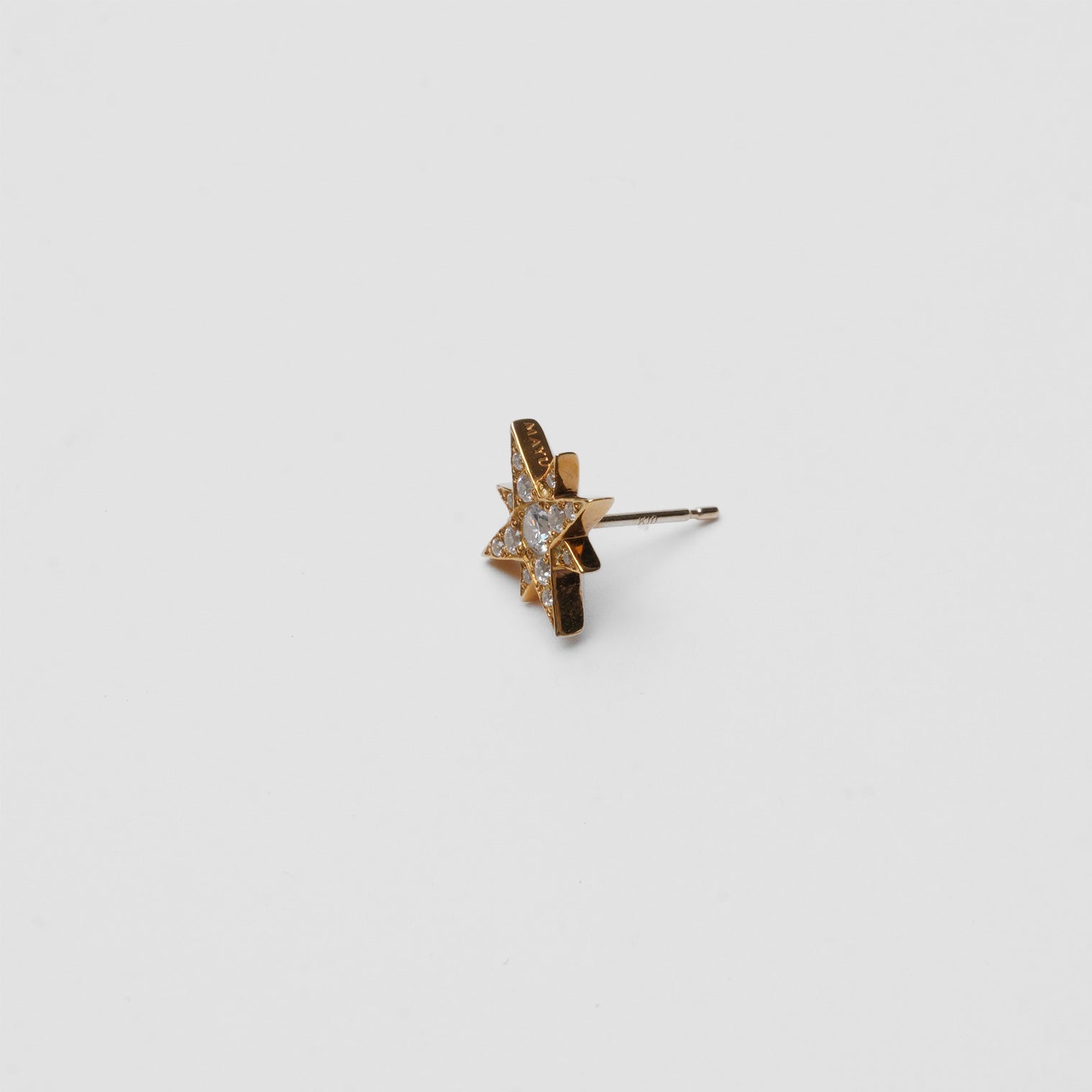 little star pierce (gold / cubic zirconia)