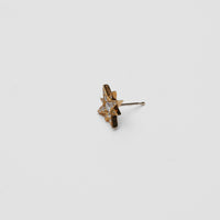 little star pierce (gold / cubic zirconia)