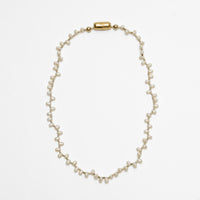 LIMITED COLLECTION【Baroque pearl ball chain necklace (Tiny Cleopatra / gold)】