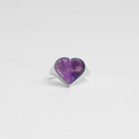 mini Heart ring (Amethyst)