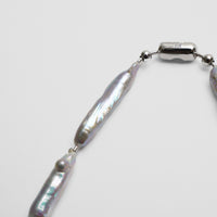 LIMITED COLLECTION 【Freshwater pearl ball chain necklace（stick)】