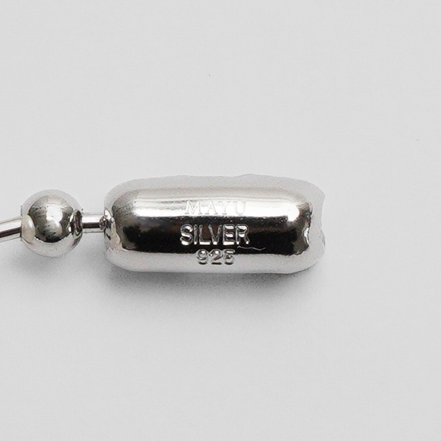 LIMITED COLLECTION 【Freshwater pearl ball chain necklace（stick)】