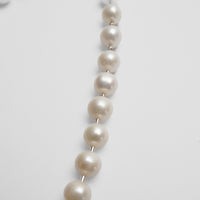 LIMITED COLLECTION 【Freshwater pearl ball chain necklace（White)】