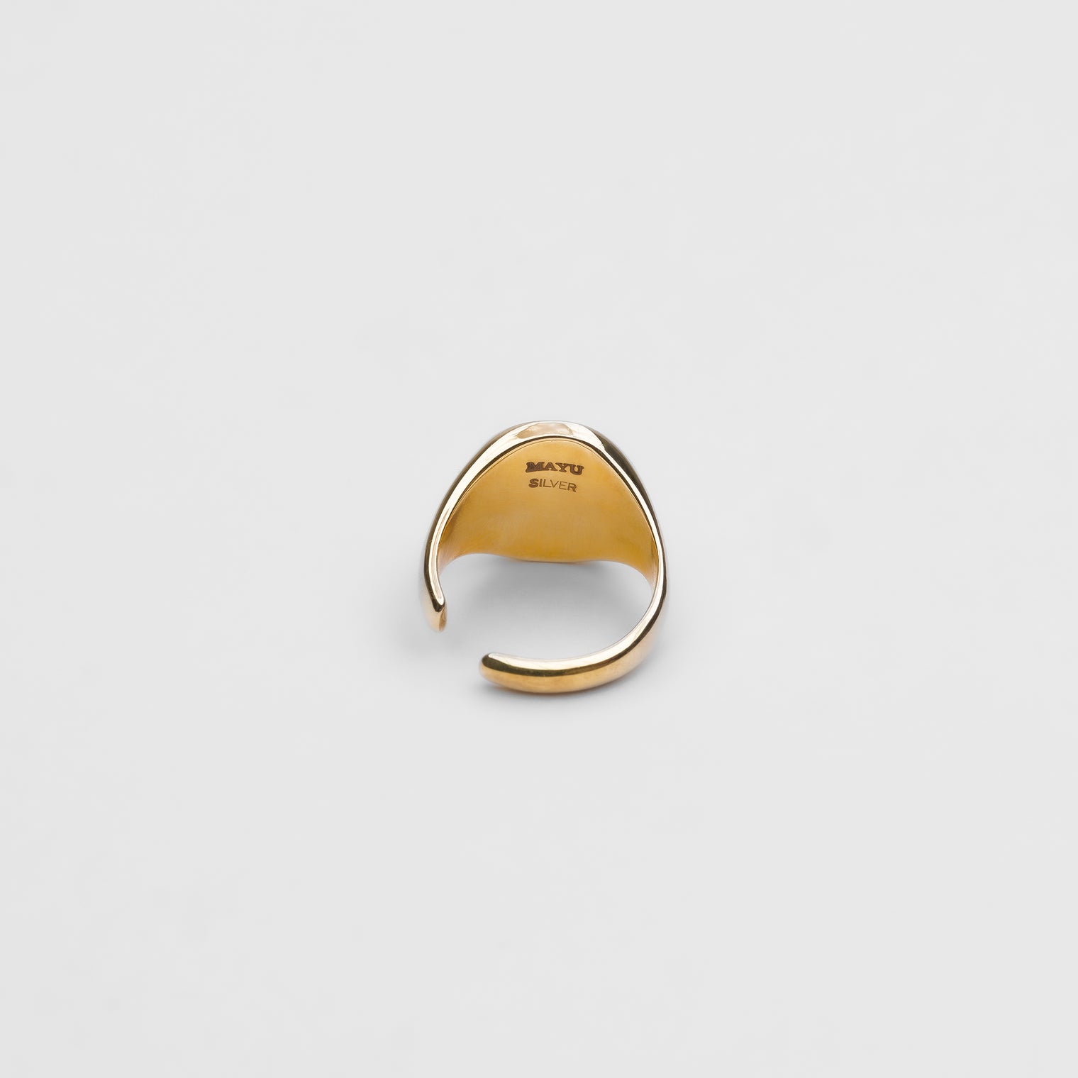 Signet ear cuff (silver) / (gold)