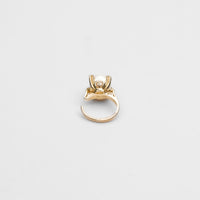 ring motif ear cuff (gold /pearl)