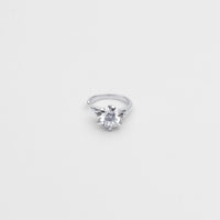 ring motif ear cuff (silver /cubic zirconia)