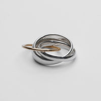 Triple ring  plump / k10