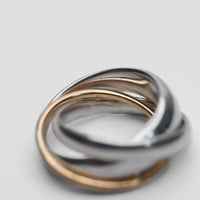 Triple ring  plump / k10