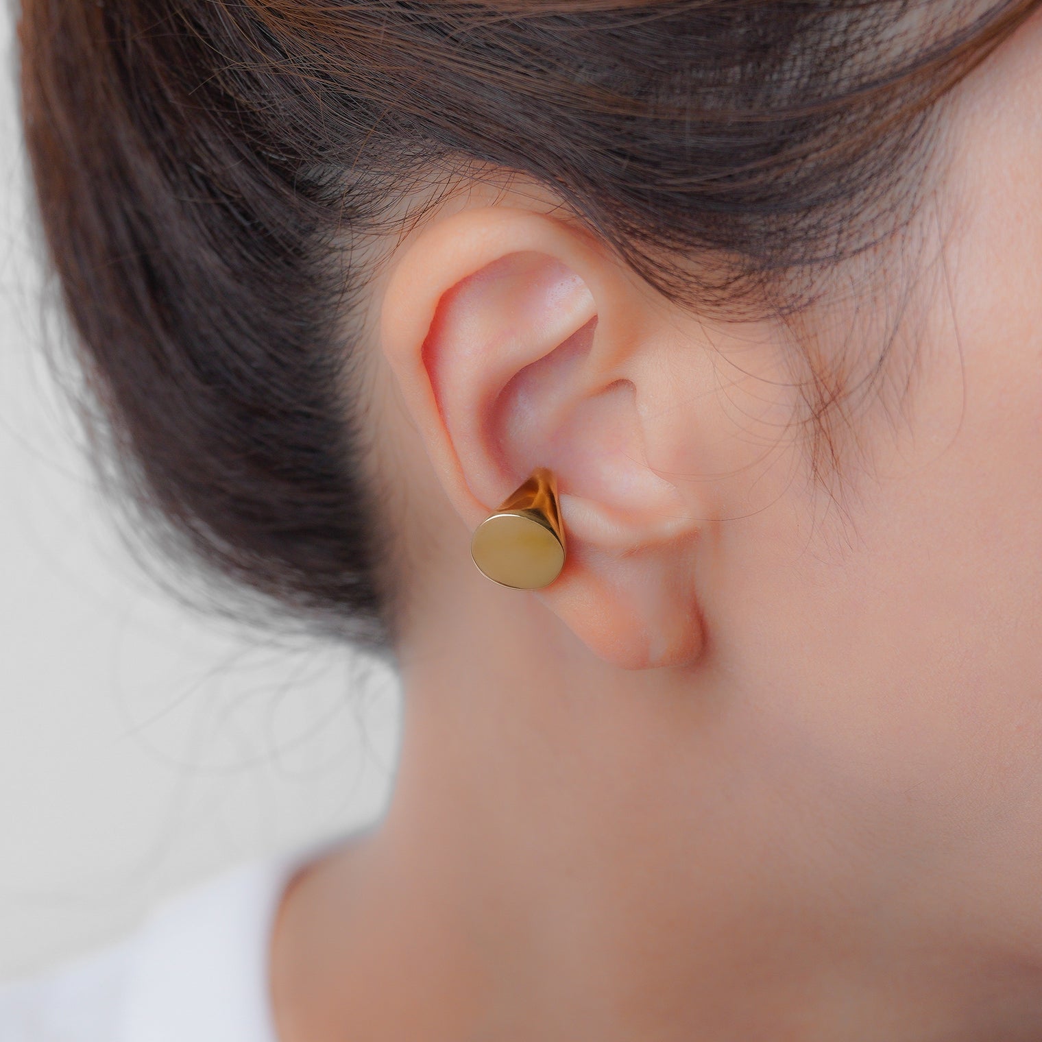 Signet ear cuff (silver) / (gold)