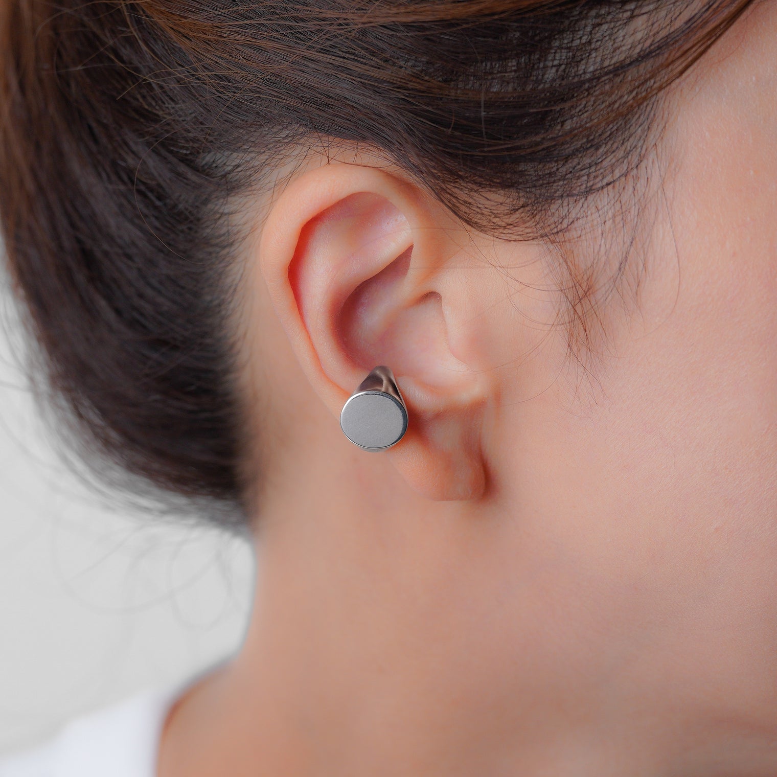 Signet ear cuff (silver) / (gold)
