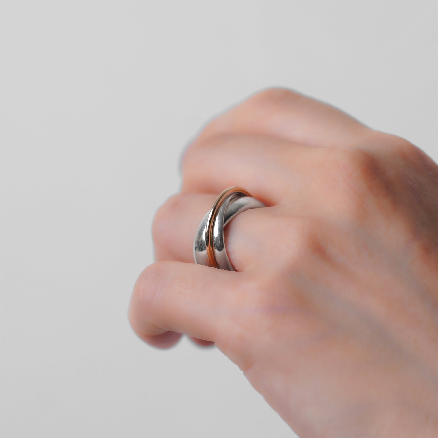 Triple ring  plump / k10