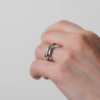 Triple ring  plump / k10