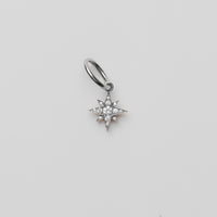 【NEW】little star charm (reversible / silver / cubic zirconia)