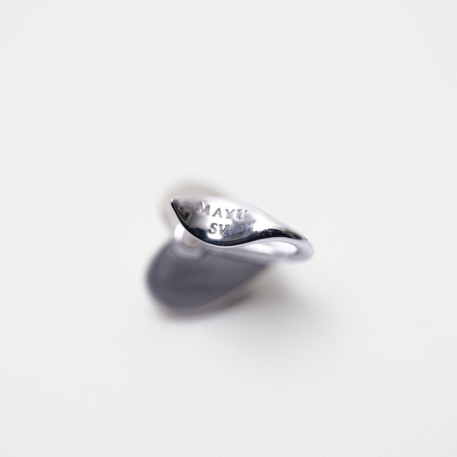 Small heart earring ( Silver )