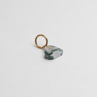 【 One of a kind 】Heart charm（Moss agate）