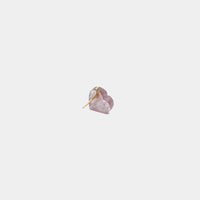 【 Limited Collection 】mini Heart pierced earring (Strawberry quartz / K10 post)