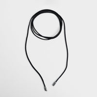 Cord necklace & Big heart charm（silver）