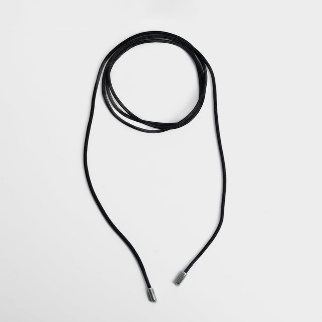 Cord necklace & Big heart charm（silver）