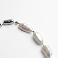 LIMITED COLLECTION Freshwater pearl ball chain necklace（deluxe)