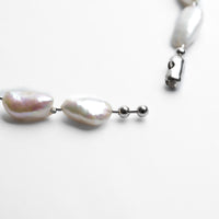 LIMITED COLLECTION Freshwater pearl ball chain necklace（deluxe)