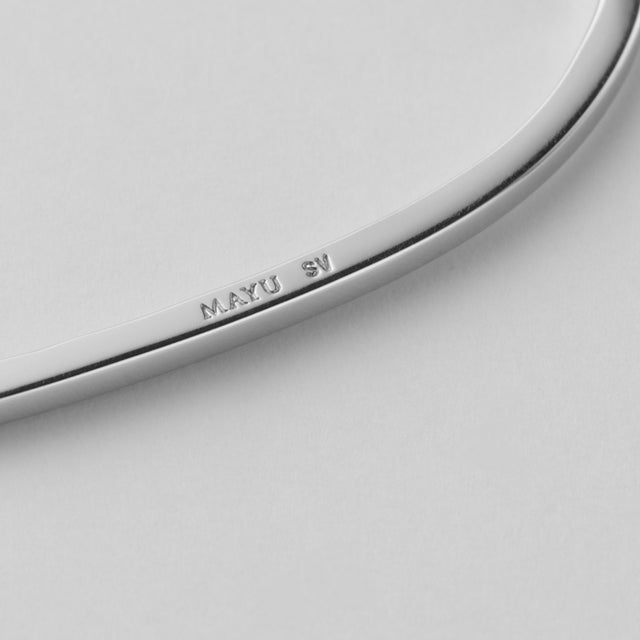 【New】Hoop heart earcuff （middle/ silver)