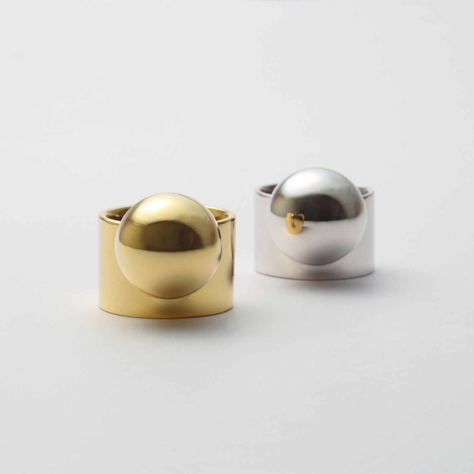 Hemisphere ring (silver)