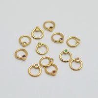 Birthstone ring charm 1-3