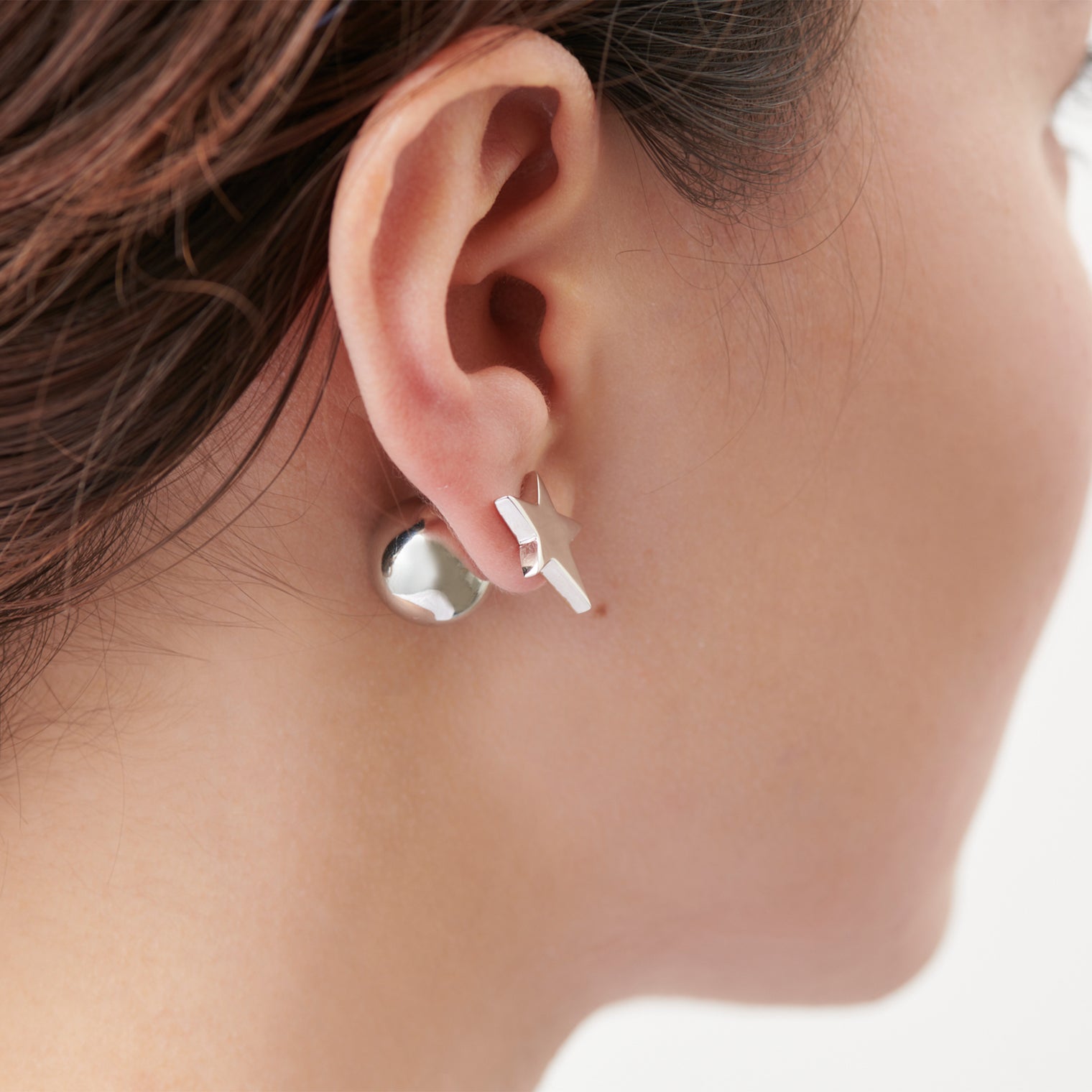 star pierce (small / silver)