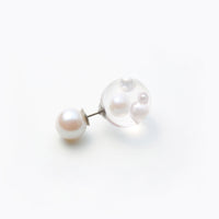 inclusion pierce (4 pieces pearls /white)