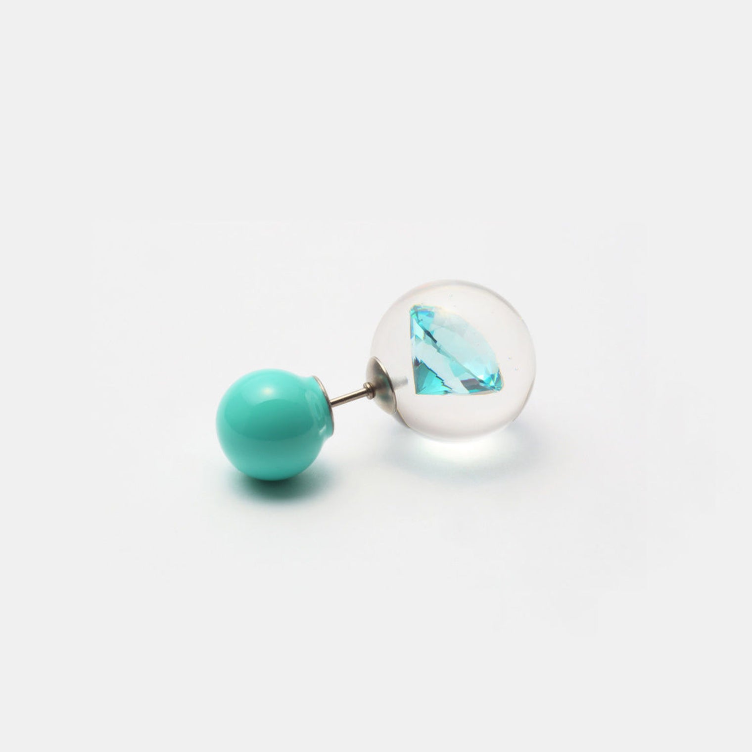 inclusion pierce (cubic zirconia / blue)