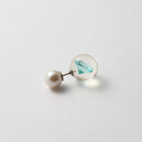 inclusion pierce (cubic zirconia / blue)