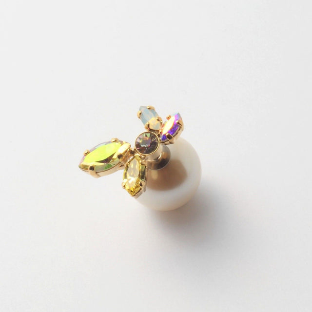 bijoux crystals pearl pierce
