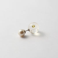 inclusion pierce (cubic zirconia / clear / yellow)