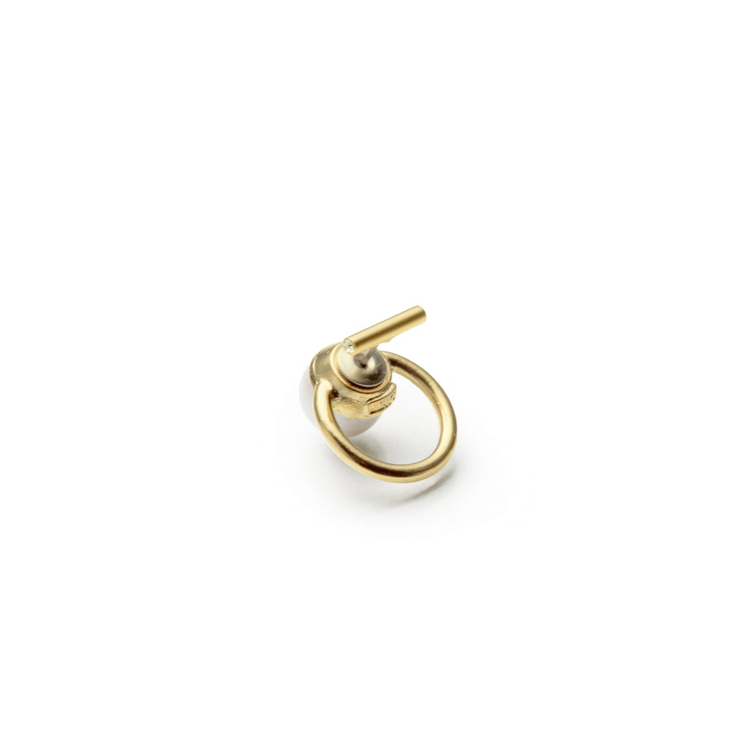 hoop catch pierce (10mm bar / 16mm hoop / gold)