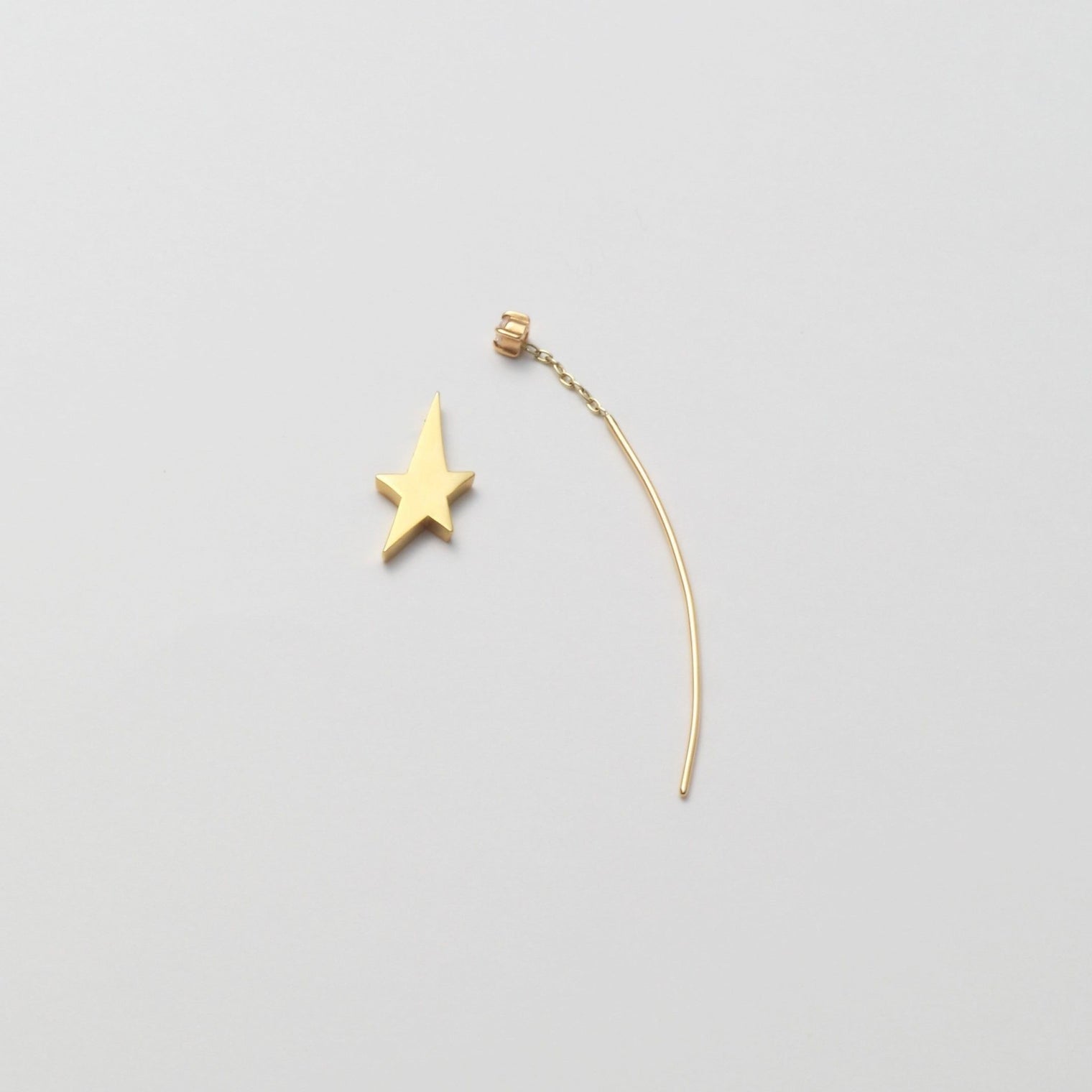 2way star pierce (Gold / Cubic Zirconia)