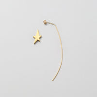 2way star pierce (Gold / Cubic Zirconia)