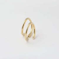 Gold line pierce (30mm line×30mm line / crystal glass)