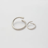 Silver line pierce(19㎜ line×30㎜ line/crystal glass/Silver)