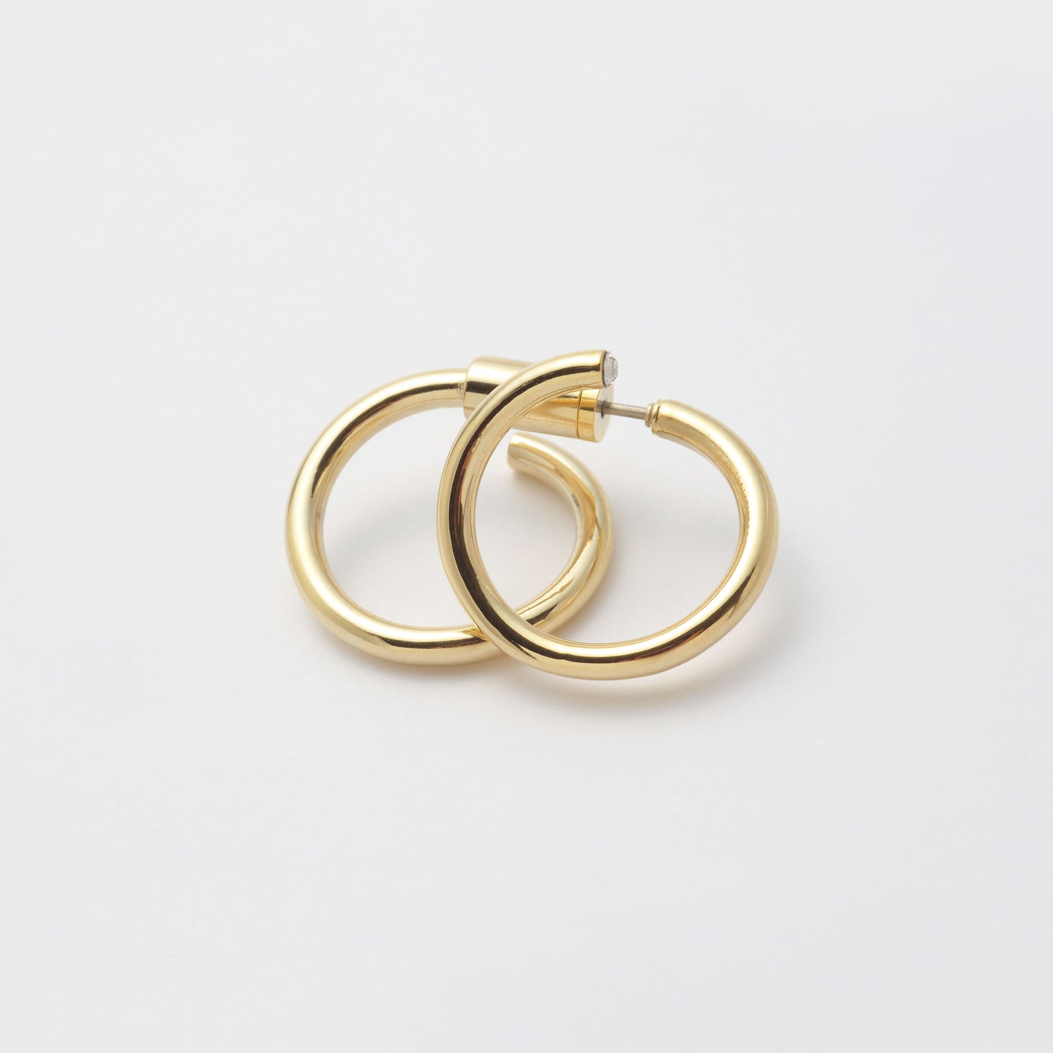 Gold line pierce(19㎜ line×19㎜ line/crystal glass/Gold)