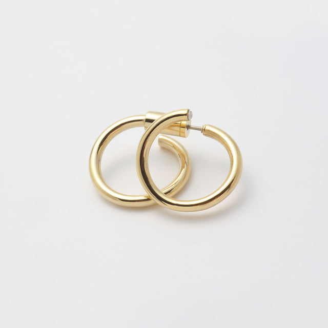 Gold line pierce(19㎜ line×19㎜ line/crystal glass/Gold)