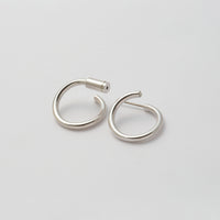 Silver line pierce(19㎜ line×19㎜ line/crystal glass/Silver)