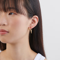 Gold line pierce(13mm line×19mm line/crystal glass/Gold)