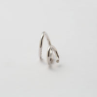 Silver line pierce(13mm line×19mm line/crystal glass/Silver)